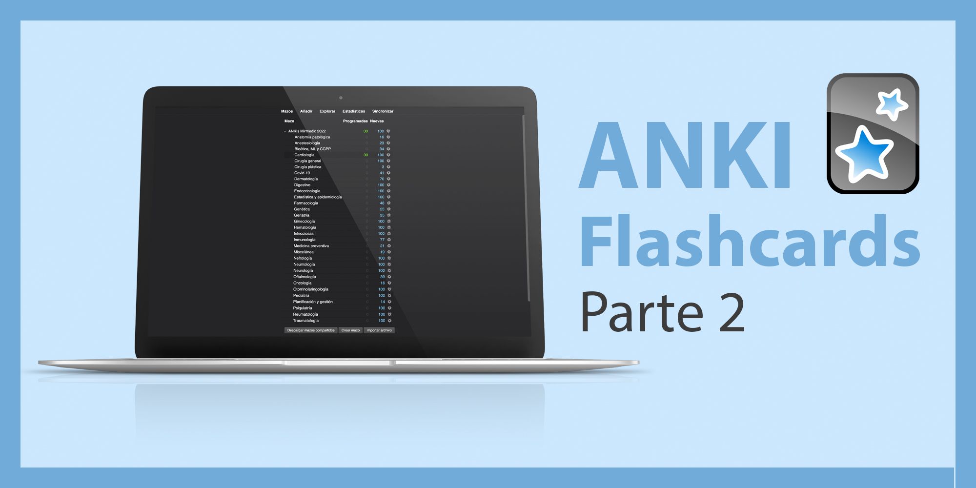 ANKI Flashcards Todo lo que necesitas saber (parte 2) Examen Mir