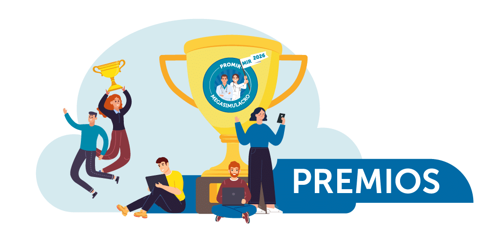 Premios del VIII Megasimulacro PROMIR 2026 para los mejores clasificados