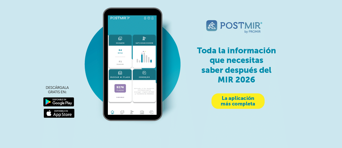 App PostMIR 2026 para corregir el examen MIR, ver impugnaciones y buscar plaza