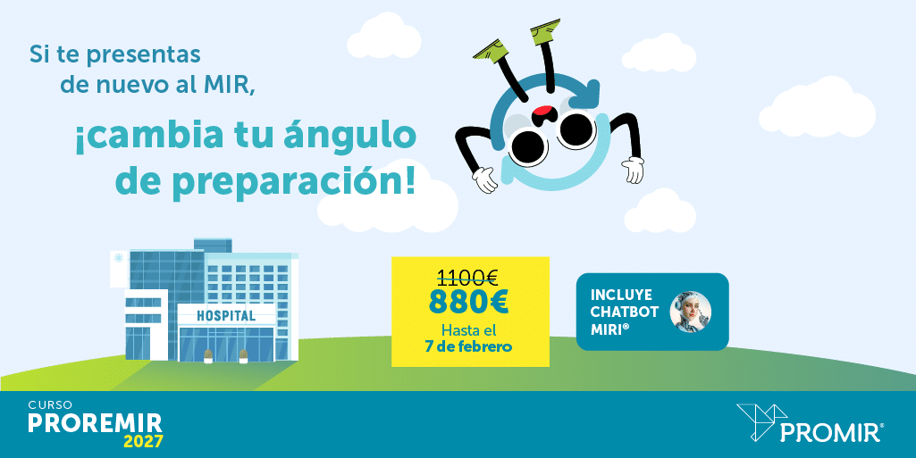 Promoción del curso PROREMIR 2027 para repetir el MIR y preparar el examen con otro enfoque